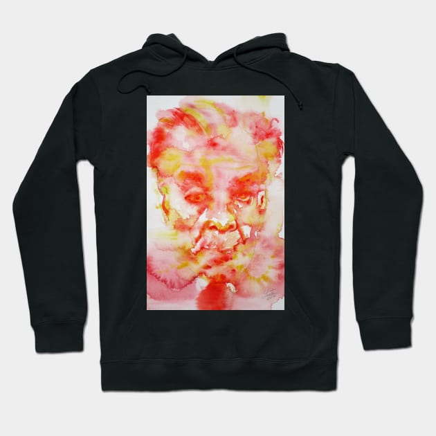 BORGES - watercolor portrait.1 Hoodie by lautir